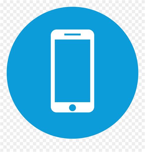 Download Mobile Services Blue Smart Phone Icon Clipart 1296434