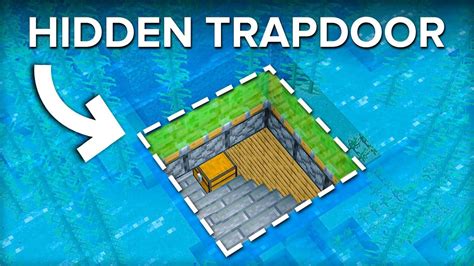 How To Build A Minecraft Underwater Trapdoor Youtube In 2022