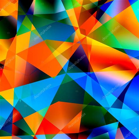 Abstract Colorful Triangle Pattern Background