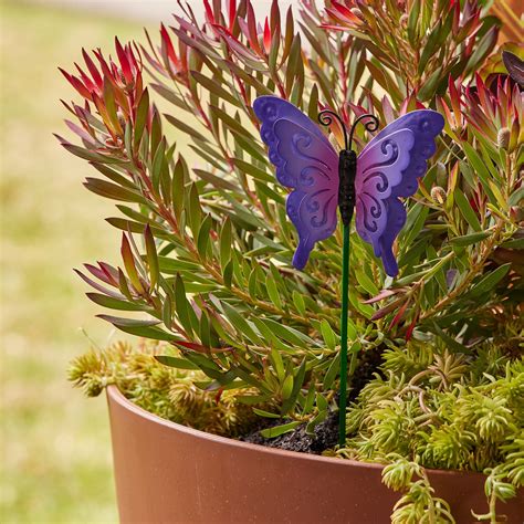 Purple Butterfly Garden Stake – Northcote Pottery