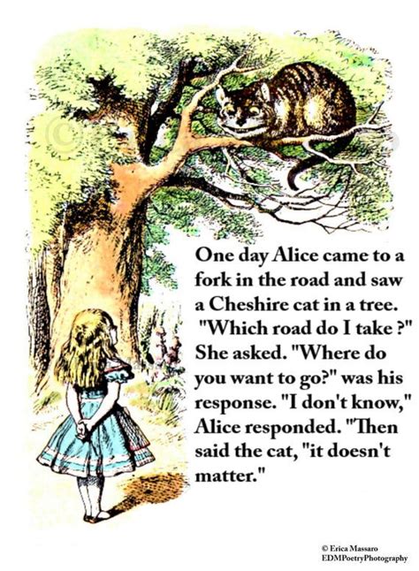 To Go Which Way Cheshire Cat Alice In Wonderland Quotes Quotesgram