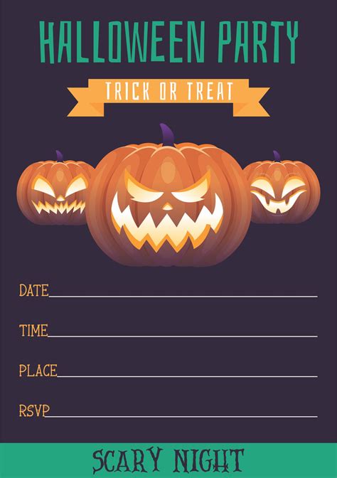 Blank Halloween Invitations 15 Free Pdf Printables Printablee