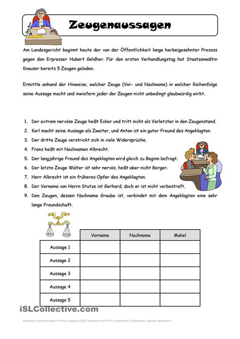 Logical vor gericht arbeitsblatt kostenlose daf arbeitsblätter. Logicals 5 Klasse Zum Ausdrucken