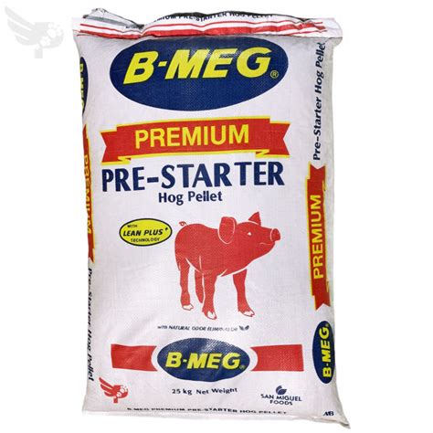 B Meg Premium Pre Starter Hog Pellet 25kg For Pigs Hogs 25 Kg Pig