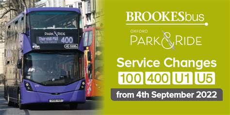 Reminder Brookesbus Service Changes From 4th September 2022 Oxford