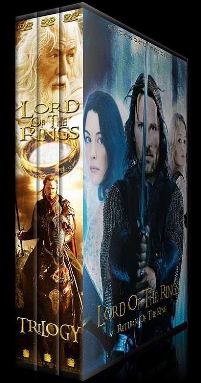 The Lord of the Rings Yüzüklerin Efendisi Custom Dvd Cover Set English CoverTR