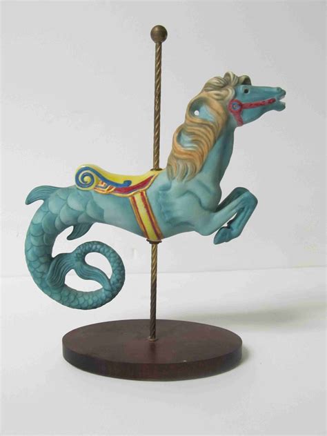 Franklin Mint Carousel Horse Hippocampus Seahorse I Have The