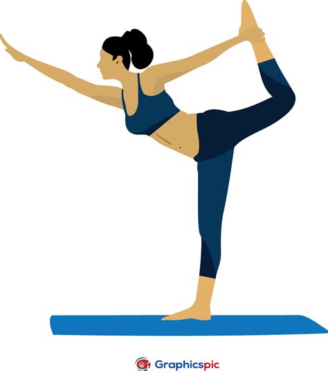 Yoga Postures Exercises Vector Illustration Graphics Pic