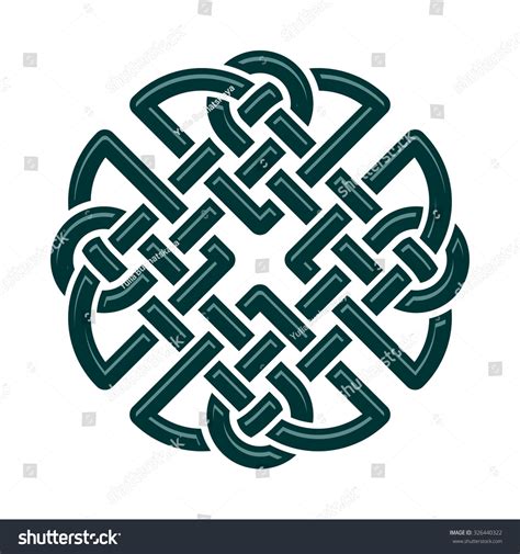 Celtic Dara Knot Symbol Strength Isolated Stock Vector Royalty Free 326440322 Shutterstock