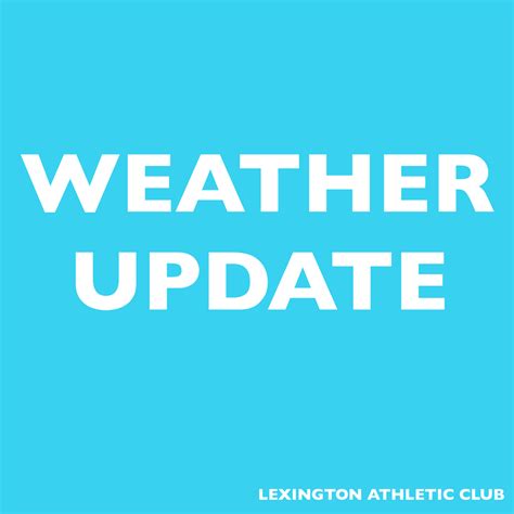 Weather and cancelation updates | Lexington Athletic Club
