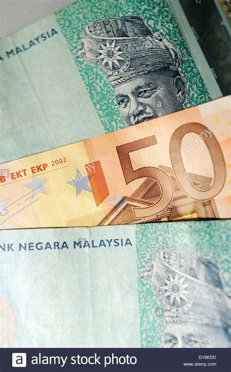 The relation euro to malaysian ringgit is now at 4.955918. Kuala Lumpur Malaysia Malaysian Ringgit notes with Euro's ...