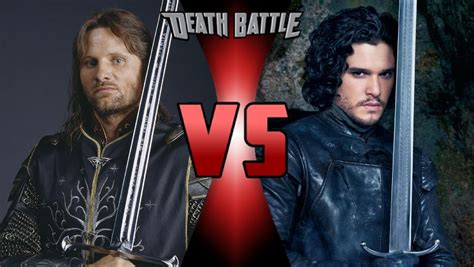 Image - Aragorn (Lord of the Rings) vs Jon Snow (Game of Thrones).jpeg