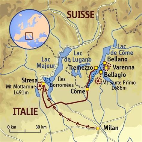 Vous trouverez ici des informations sur les formalités. carte Italie - Milan et les lacs Italiens | Carte italie ...