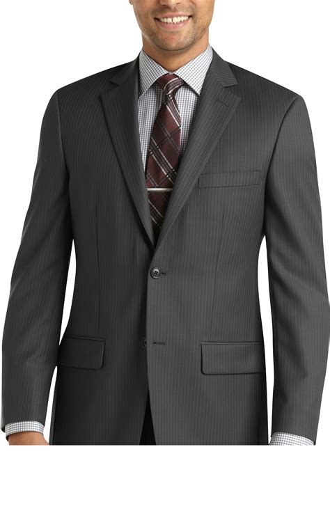 Pronto Uomo Gray Stripe Modern Fit Suit - Men's Suits | Men's Wearhouse