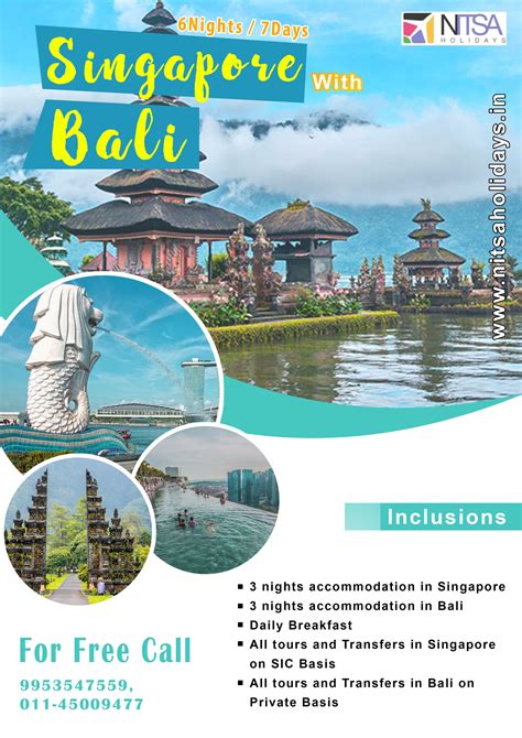 Singapore Bali Tour Packages Nitsa Holidays Bali Tour Packages
