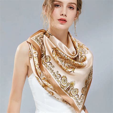 Aliexpress Buy Pure Silk Scarf Women Cachecol Luxury