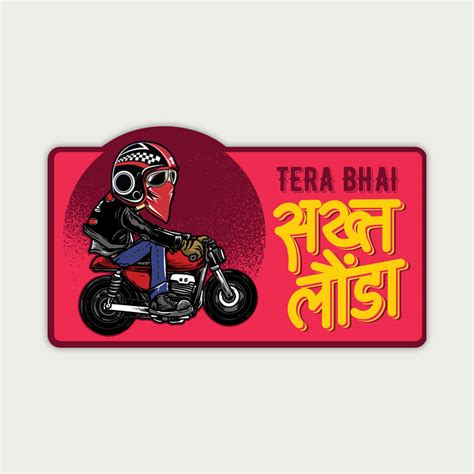 Sticker design is one of the most effective forms of marketing. sticker design for bike, helmet stickers at The Misfit ...