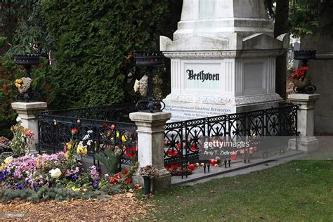 The Grave Of German Composer Ludwig Van Beethoven In The ニュース写真