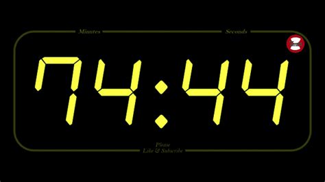87 Minute Timer And Alarm Full Hd Countdown Youtube