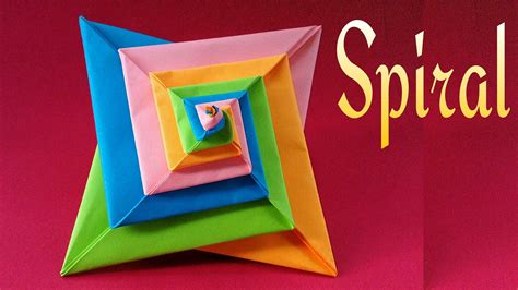 Modular Action Fun Toy Origami Paper Spiral Spring Modular