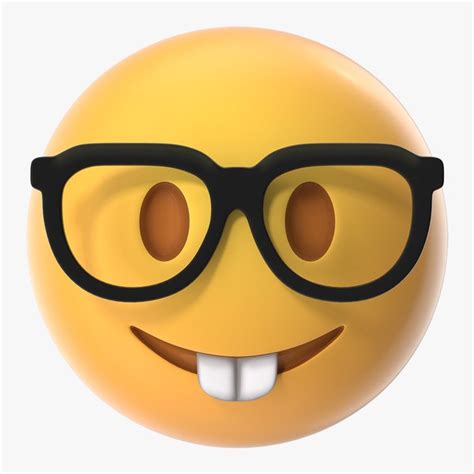 Nerd Gesicht Emoji 3d Modell Turbosquid 1533409