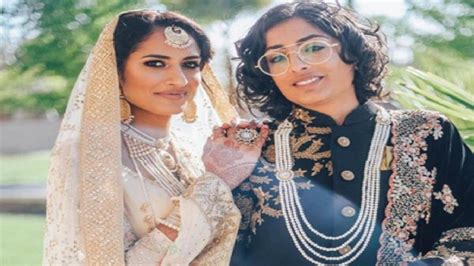 Indo Pak Lesbian Couple Look Regal In Fairy Tale Wedding
