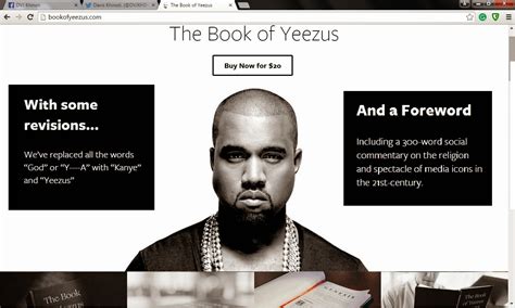 Khinotis Blog The Book Of Yeezus Replaces Every Mention Of God In