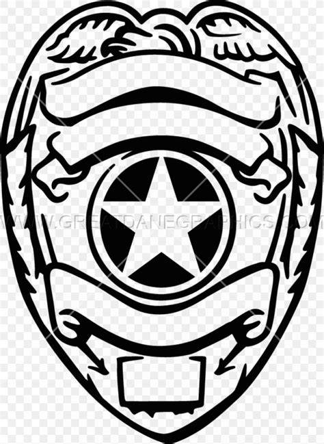 badge police officer coloring book law enforcement png xpx badge ball black