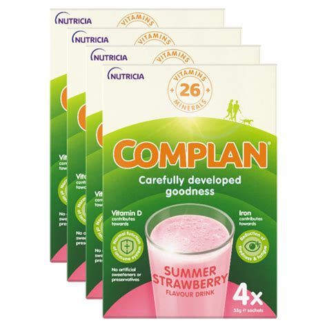 Buy Complan Strawberry 16 Sachets Chemist Direct
