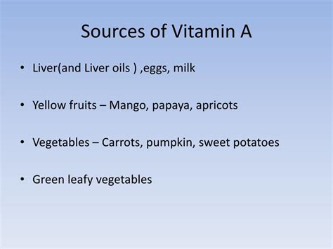 Ppt Vitamin A Powerpoint Presentation Free Download Id3447939