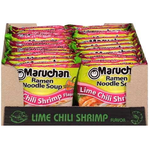 Packs Maruchan Lime Chili Shrimp Ramen Noodles Oz Packaged Soup Walmart Com