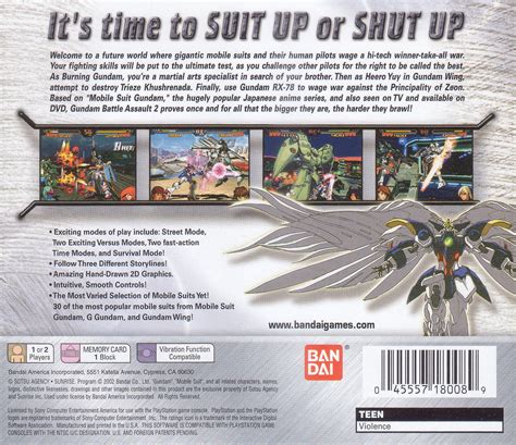 The battle master, later known as battle assault, is a series of fighting games released for the playstation, playstation 2 and game boy advance. Gundam Battle Assault 2 Details - LaunchBox Games Database