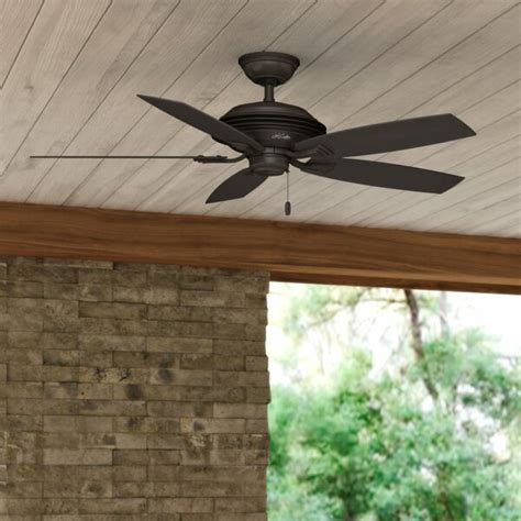 Regardless of the season, having ceiling fans in your home can make a world of difference in how you control your indoor (and sometimes outdoor) climate. Hunter Fan 52" Rainsford 5 - Blade Outdoor Standard ...