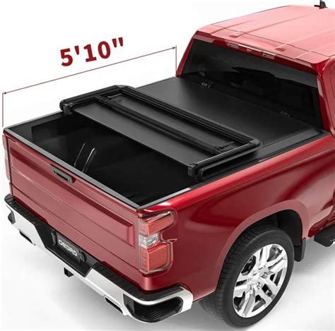 Oedro 58ft Tri Fold Tonneau Cover Bed For 2019 2024 Silverado Sierra