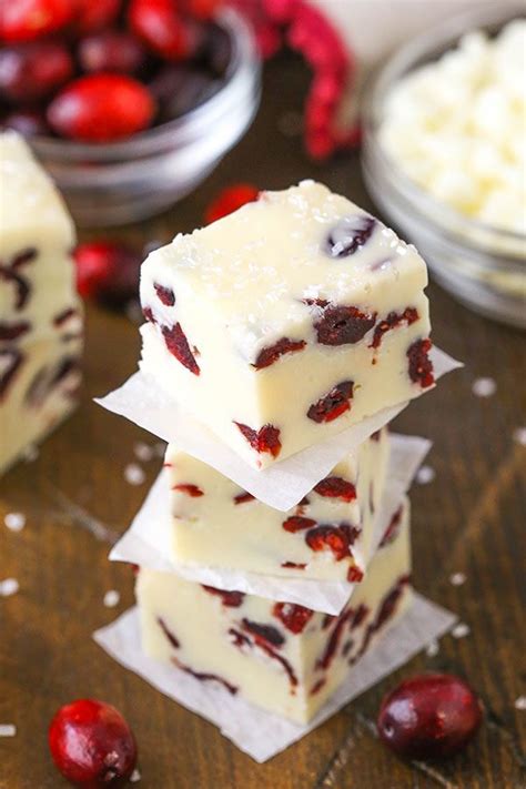 White Chocolate Cranberry Fudge Is Made With Sweetened Condensed Milk