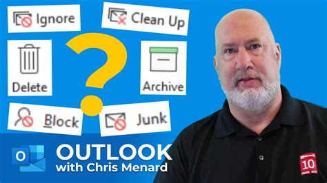 Outlook Manage Your Inbox Using Ignore Archive Block Delete And