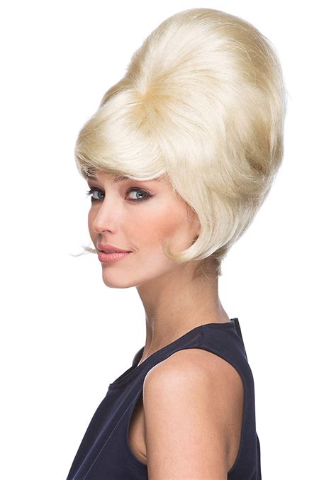 Beehive Wig Color Blonde Sepia Wigs Sixties B 52 1960s Theater Womans Ladies