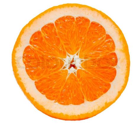 Orange Isolated On White Background Stock Photo Colourbox
