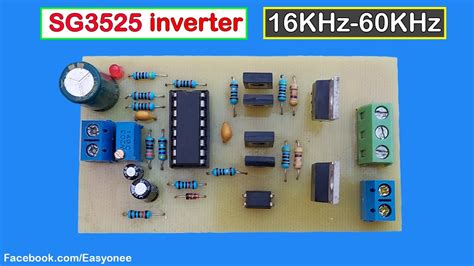 Sg3525 Inverter 12v To 220v 16khz60khz Youtube
