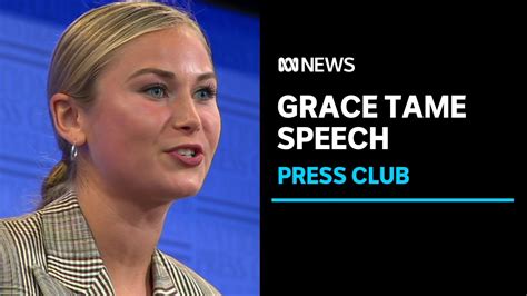 Australian Of The Year Grace Tames Full National Press Club Address National Press Club Youtube