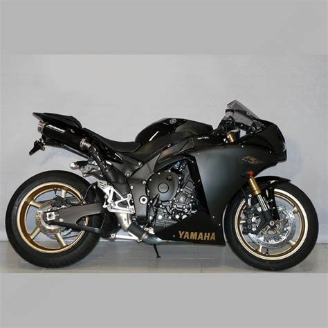 The yzf r1m is a powered by 998cc bs6 engine mated to a 6 is speed. Bodis GP1 schwarz Auspuff Yamaha YZF R1 2009-2014 RN 22 ...