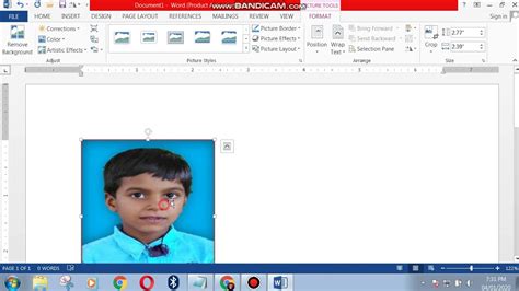 How To Make Passport Size Photo In Word YouTube