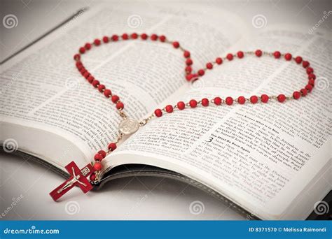 Bible And Rosary Stock Photo Image Of Scripture Cross 8371570