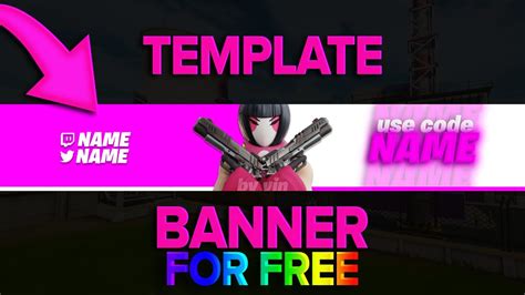 Fortnite Banner Template For Free The Best Youtube