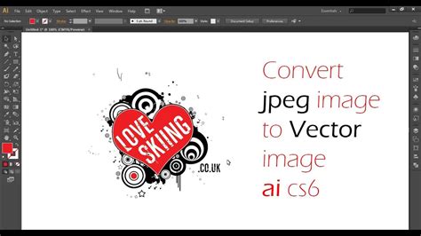 How To Convert A Jpeg Into Vector In Illustrator Cs 6 Youtube