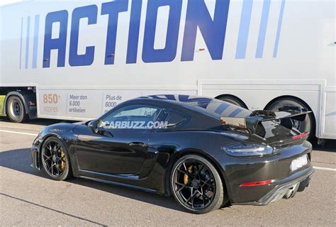 Porsche 718 Cayman Gt4 Rs Spied Testing With New Gt3 Carbuzz