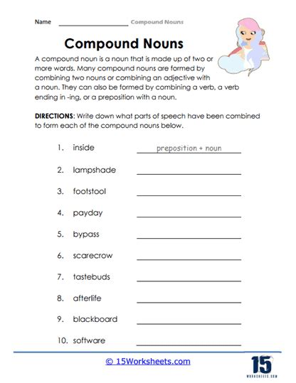Grade 4 Compound Nouns Worksheet Worksheet Resume Exa Vrogue Co