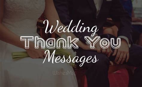 Wedding Thank You Messages And Wording Ideas Wishesmsg