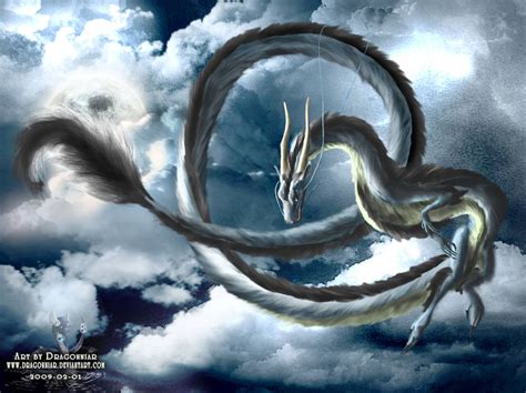 Eastern Dragon In The Sky By Dragonniar On Deviantart