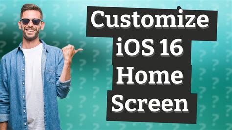 How Do I Change My Home Screen On Ios 16 Apps Youtube